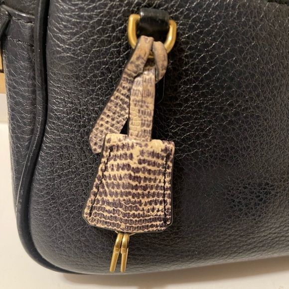 J.Crew crossbody leather bag navy blue good condition just the strap had damaged - Picture 7 of 16